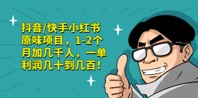 【副业项目3387期】抖音/快手小红书原味项目，月收入6000（互联网蓝海暴利项目）-千一副业