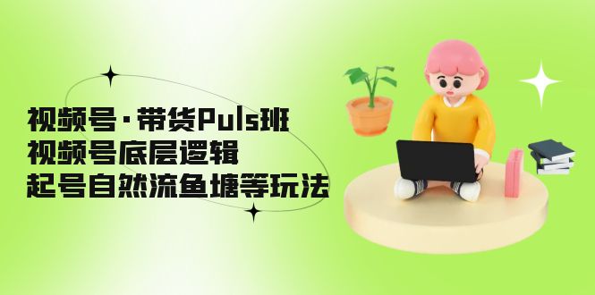 【副业项目5206期】视频号·带货Puls班，视频号底层逻辑，起号自然流鱼塘等玩法-千一副业