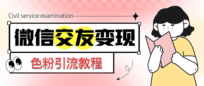 【副业项目5402期】微信交友变现项目，吸引全网LSP男粉精准变现，小白也能轻松上手，日入500+-千一副业