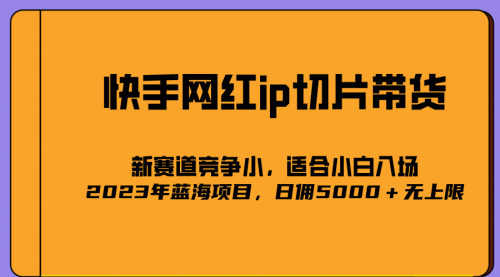 【副业项目7037期】2023爆火的快手网红IP切片，号称日佣5000＋的蓝海项目，二驴的独家授权-千一副业