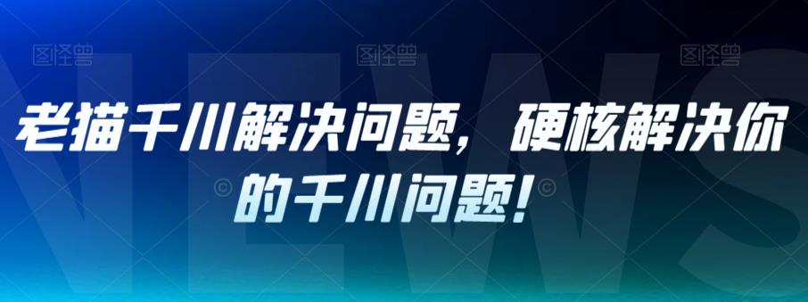 【副业项目7379期】老猫千川解决问题，硬核解决你的千川问题！-千一副业