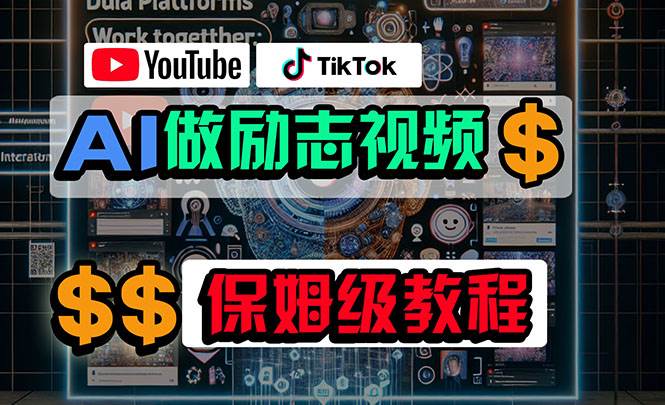 利用AI制作励志视频，在YouTube和TikTok赚钱，小白可做（附工具）-千一副业